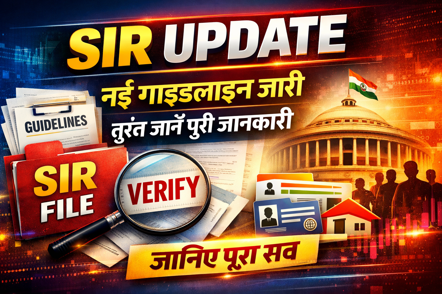 SIR पर नई गाइडलाइन जारी: तुरंत जानें पूरी जानकारी और नए नियम